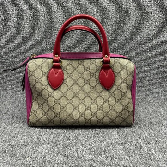 GUCCI Boston Canvas Satchel 585-032225 - Picture 3 of 15